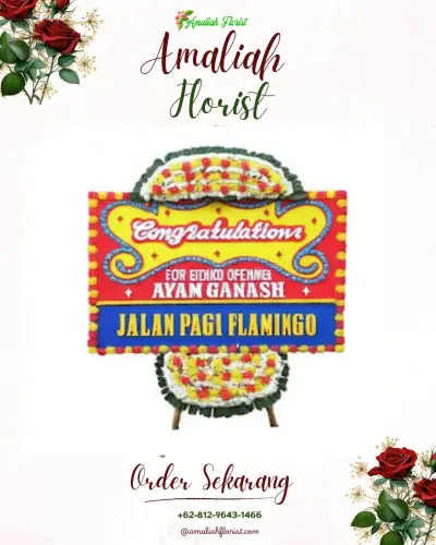Bunga Papan Congratulation di Brongkal